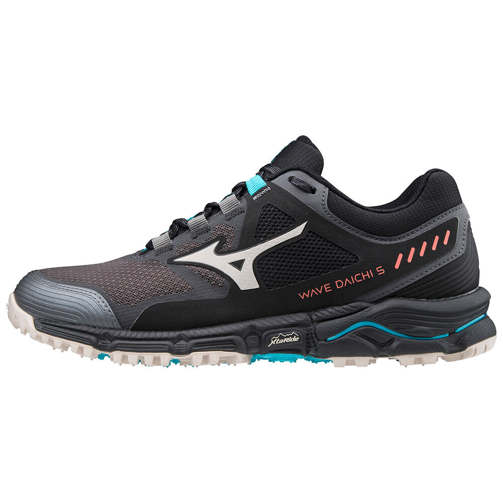 Mizuno Women's Wave Daichi 5 Trail Running Shoes Black/Grey/Blue (J1GK207154-VKT)